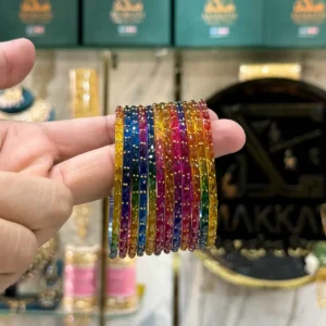 Rain Drop Bangles – 12 Pieces Set