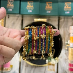 Kashmiri Rain Drop Bangle Set