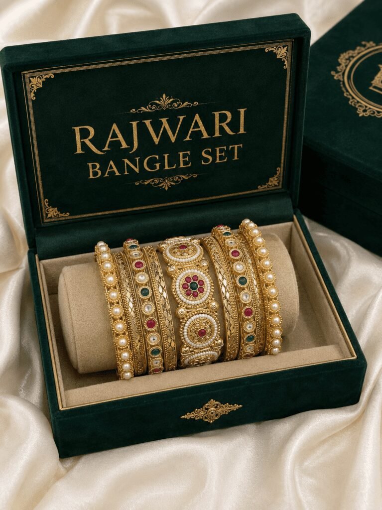 Premium Rajwadi Bangles Set
